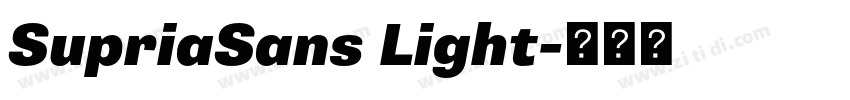 SupriaSans Light字体转换
